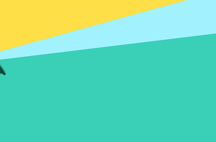 Megaphone in hand on multicolored background.